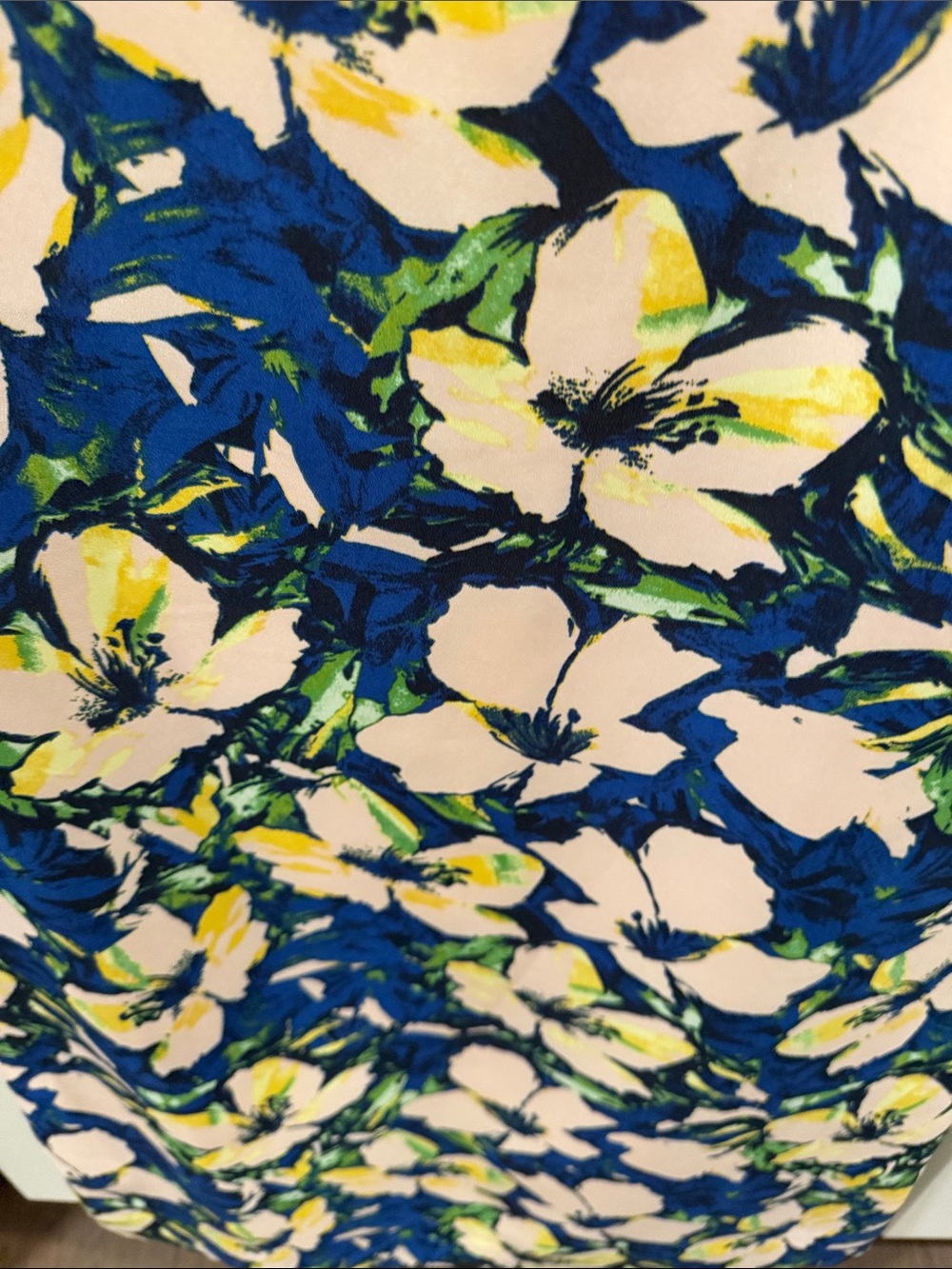 J. Crew Floral Short-Sleeve Tunic Dress in Blue, Pink, Yellow - Picture 3 of 4